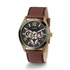 Picture of Guess Vector 43mm Leather Band Watch - Black/Khaki/Brown