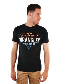 Picture of Wrangler Mens Foster S/S Tee - Black