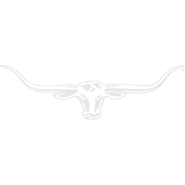 Picture of RM Williams Longhorn 70cm Decal - White
