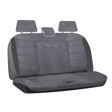 Picture of RM Williams Grey Longhorn Suede Velour Seat Cover Size 06