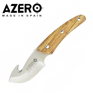 Picture of Azero Olive Wood Gut Hook Skinner Knife 150mm