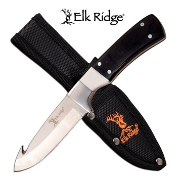 Picture of Elk Ridge Black Pakkawood Gut Hook Skinner Knife
