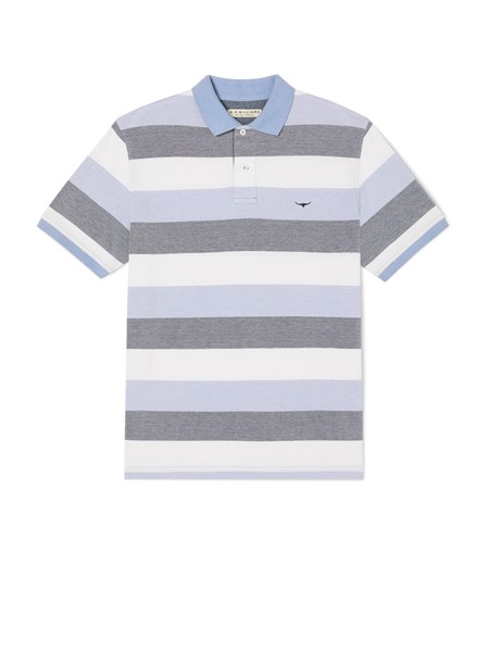 Picture of R.M. Williams Rod Polo - Blue/Navy/White