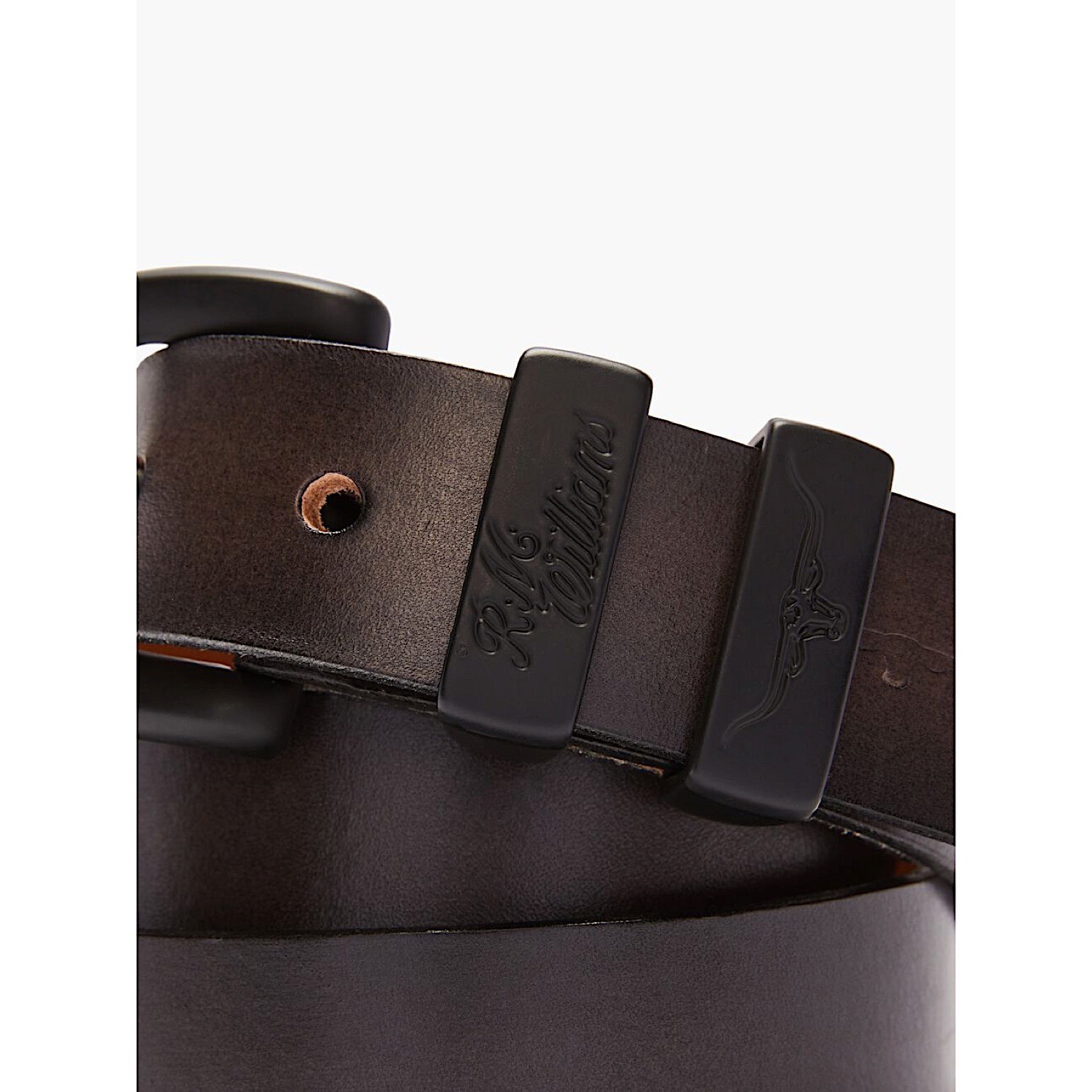 RM Williams 1 1/4" Drover Belt Dark Slate Port Phillip Shop