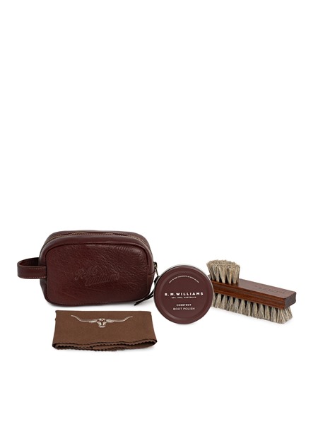 Picture of RM Williams Mini Travel Care Kit Chestnut - Vintage Brown