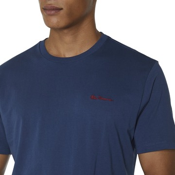 Picture of Ben Sherman Signature Chest Embroidery Tee - Dark Navy