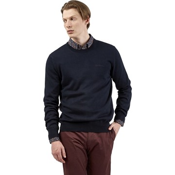 Picture of Ben Sherman Signature Knitted Crew Neck Knit - Dark Navy