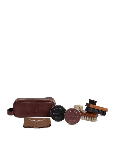 Picture of RM Williams Leather Travel Care Kit - Vintage Brown
