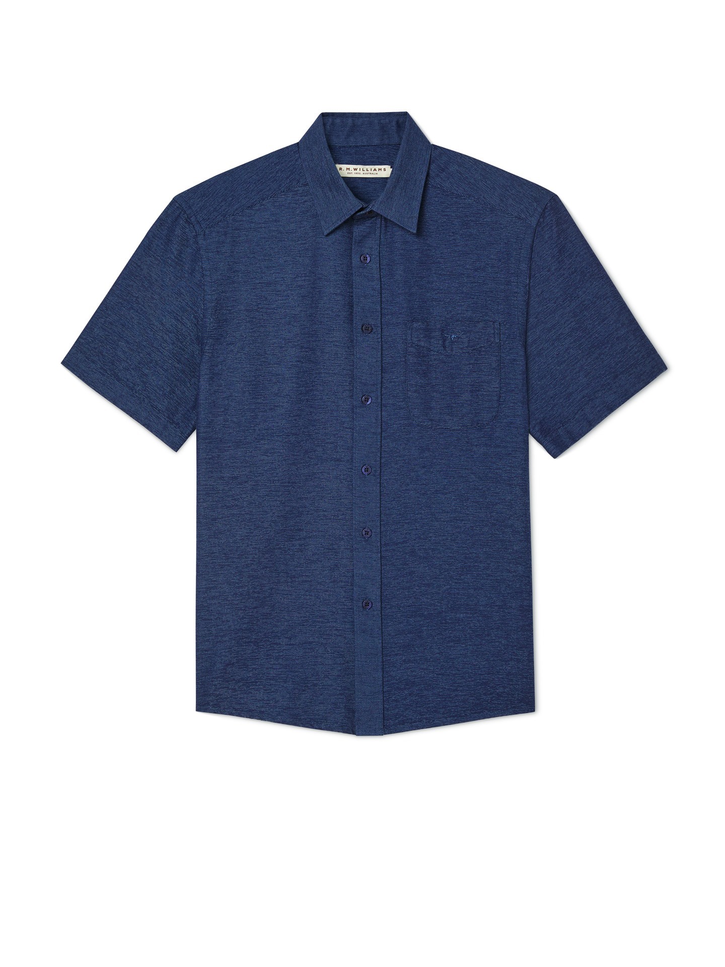 RM Williams Hervey Shirt - Blue | Port Phillip Shop