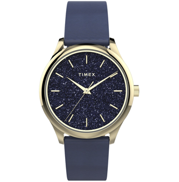 Picture of Timex Celestial Opulence 32mm Textured Fabric Strap Watch - Navy