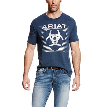 Picture of Ariat Mens Shade S/S T-Shirt - Navy Heather
