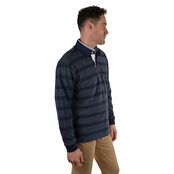 Picture of Thomas Cook Mens Beauford Stripe Rugby Navy