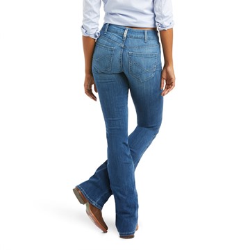 Picture of Ariat Womens R.E.A.L. Mid Rise Boot Cut Jean - Patricia Maine