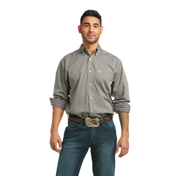 Picture of Ariat Mens Wrinkle Free Orrel Classic L/S Shirt - Tapenade
