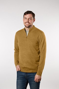 Picture of Fields Classic 1/4 Zip Pullover- Camel