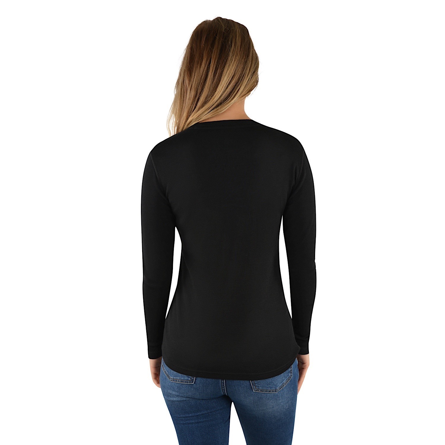 Thomas Cook Women's Merino Blend Crew Neck Rib Knit - Black | Port ...