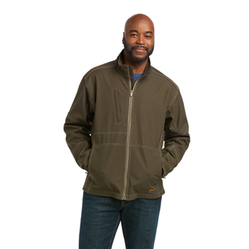 Picture of Ariat Mens Rebar Stretch Canvas Softshell Jacket - Wren