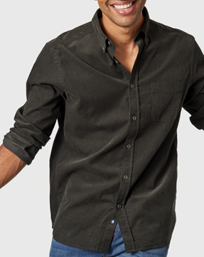 Picture of Blazer Tony Long Sleeve Corduroy Shirt - Black