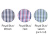 Picture of Thomas Cook Mens Classic Wentworth 2 Pocket Check Shirt Royal Blue/Brown