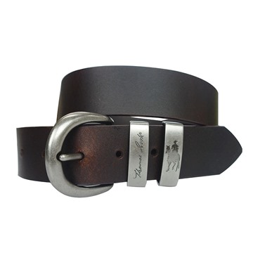 Picture of Thomas Cook Silver Twin Keeper Belt - Chocolate