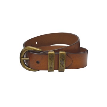 Picture of Thomas Cook Brass Twin Keeper Belt - Camel