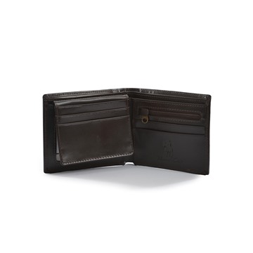 Picture of Thomas Cook Mens Leather Edged Wallet - Dark Brown