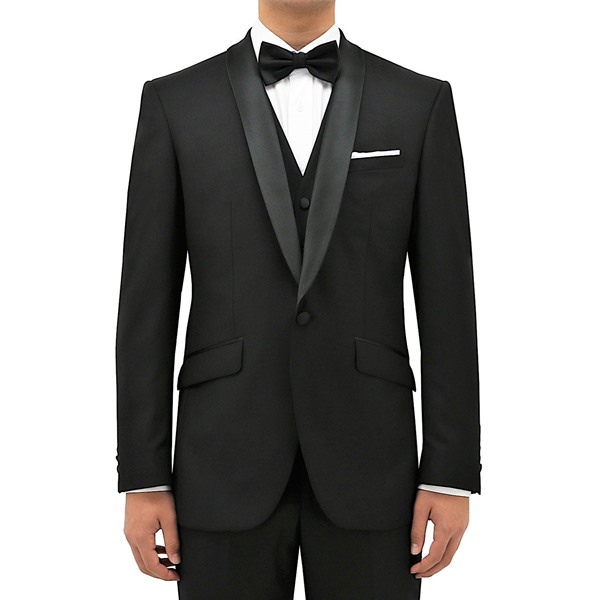 Daniel Hechter Manta Wool Dinner Jacket - Black | Port Phillip Shop