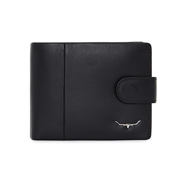 Picture of RM Williams Wallet With Coin Pocket & Tab - Black