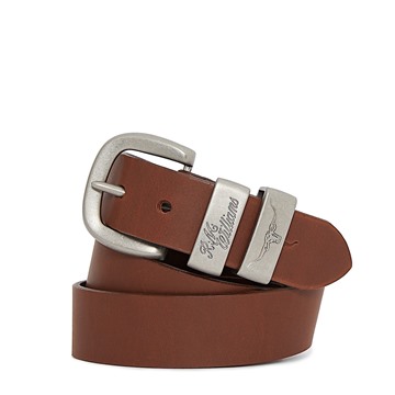 Picture of RM Williams 1 1/2inch Solid Hide Work Belt - Dark Tan
