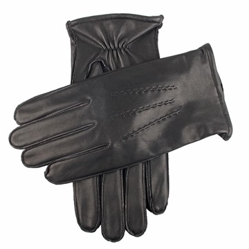 Picture of Dents Men's Dilton Three-Point Leather Gloves - Black