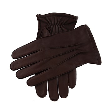 Picture of Dents Men's Dilton Three-Point Leather Gloves - Brown