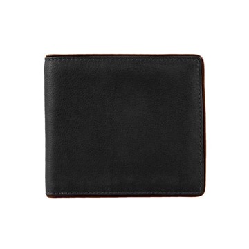 Picture of Dents Men's Severn Coin Bi Fold Wallet - Black/Dark Tan
