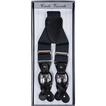 Picture of Carlo Visconti Wide Braces - Black