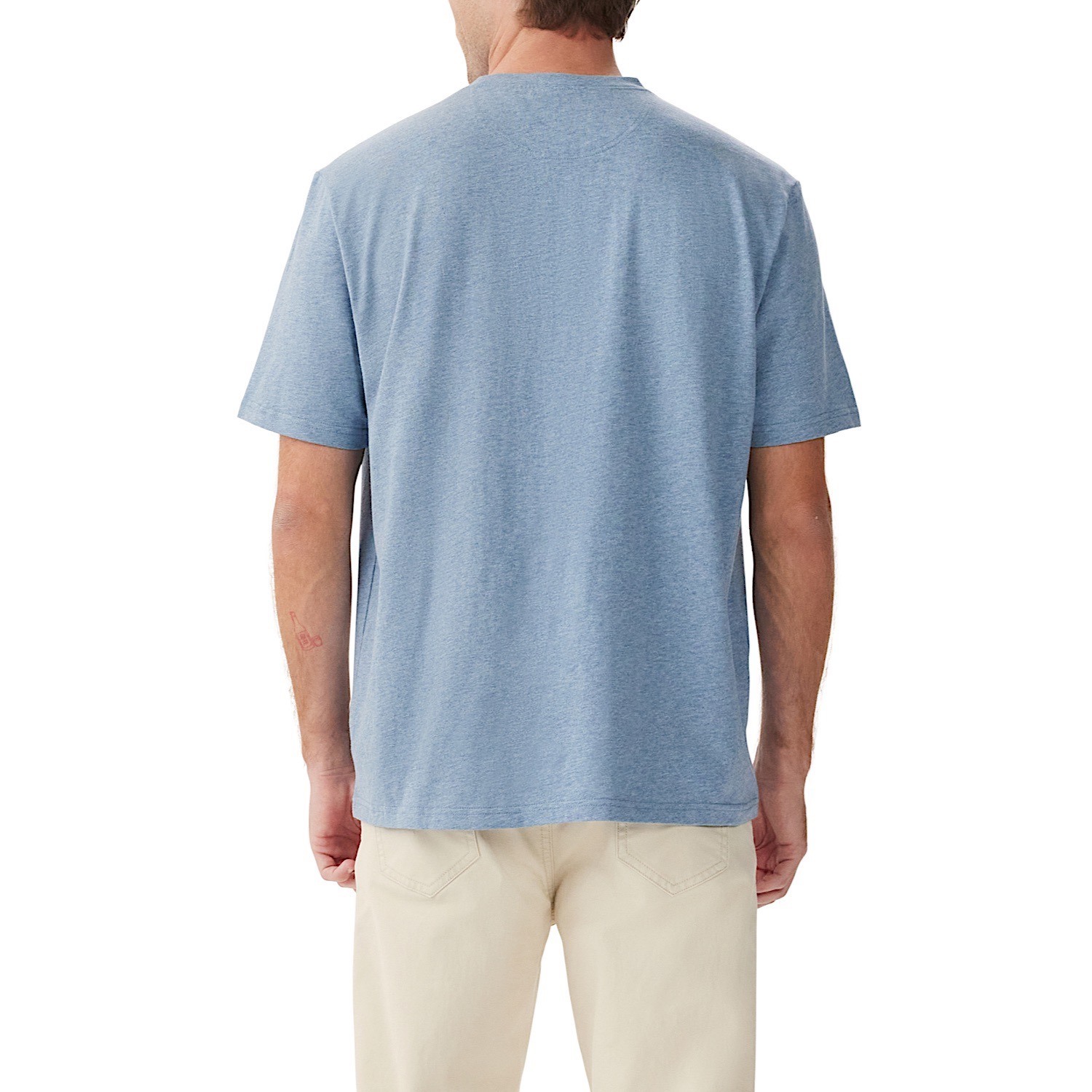 RM Williams Parson T-Shirt - Blue Marle | Port Phillip Shop