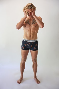 Picture of Reer Endz Underwear Organic Cotton Men's Trunk in Snapper
