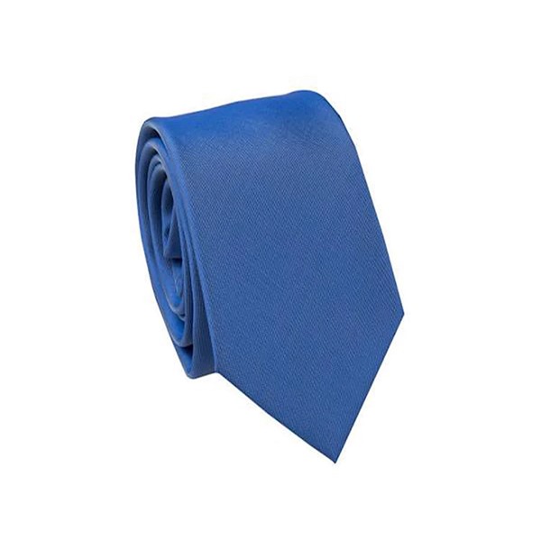 Picture of Carlo Visconti Micro Solid Gold Label Tie - Azure