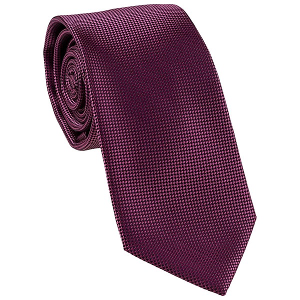 Picture of Carlo Visconti Self Pattern 7cm Tie - Plum