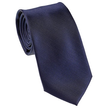 Picture of Carlo Visconti Self Pattern Gold Label 7cm Tie - Navy