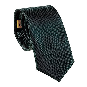 Picture of Carlo Visconti Self Pattern Gold Label 7cm Tie - Bottle Green