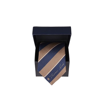 Picture of Thomas Cook Clyde Tie - Tan/Navy
