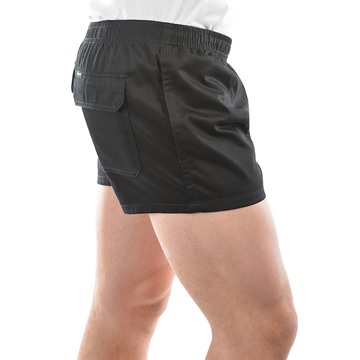 Picture of Hard Slog Mens Short Drill Shorts - Black