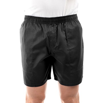 Picture of Hard Slog Mens Mid Drill Shorts - Black