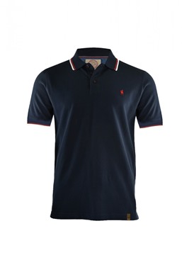Picture of Thomas Cook Mens Foster Tailored Short Sleeve Polo - Navy