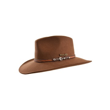 Picture of Thomas Cook Fitzroy Wool Felt Hat - Dark Fawn