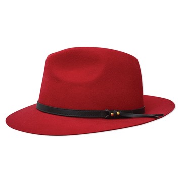 Picture of Thomas Cook Jagger Wool Felt Hat - Red
