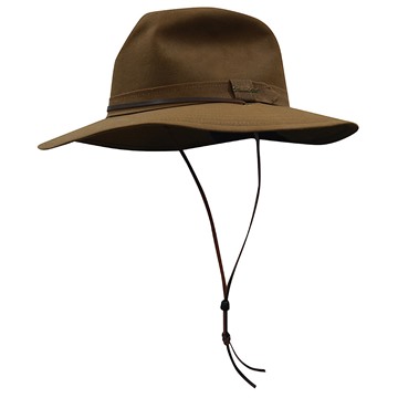 Picture of Thomas Cook Wide Brim Oilskin Hat - Camel
