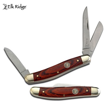 Picture of Elk Ridge Pakkawood 3 Blade Pocket Knife
