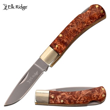 Picture of Elk Ridge Brown Resin Pocket Knife