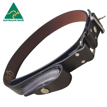 Picture of Leather Stockman's Belt with Knife Pouch