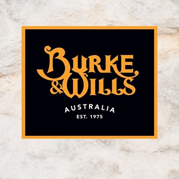 Picture of Burke & Wills Sticker 120 Black/Gold